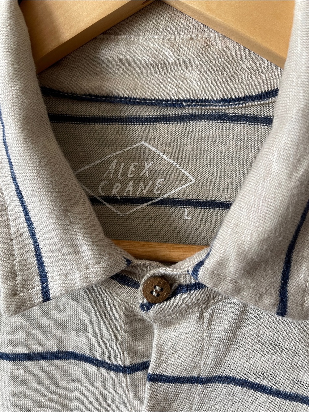 Alex Crane Knit Ola Button-Down Shirt in Rio Large - Picture 7 of 9